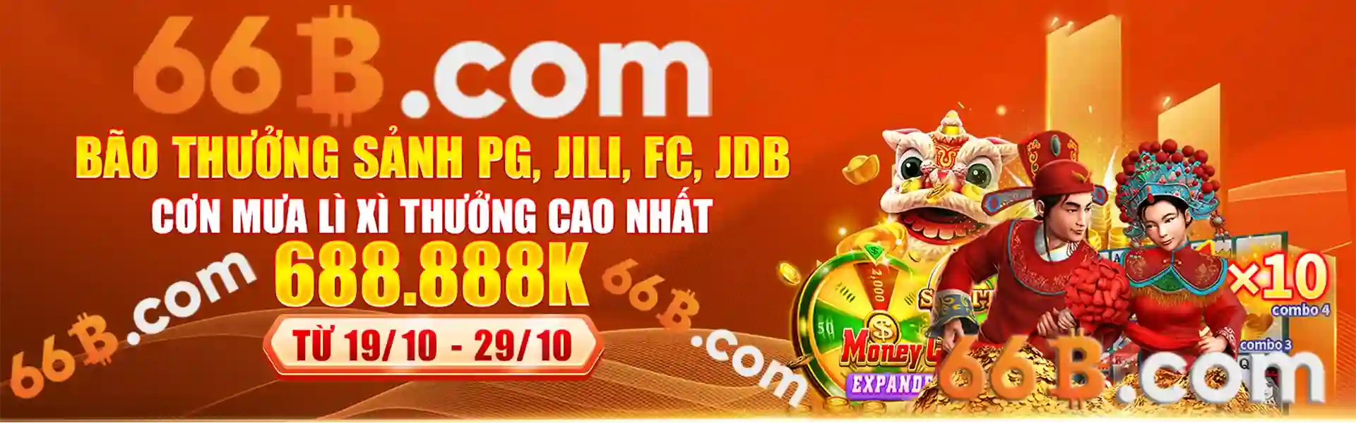 66B - Thưởng nạp 18 triệu, Hoàn Trả Vô Tận 1,25%